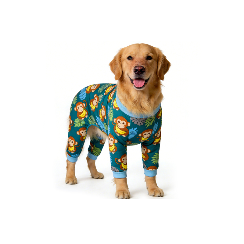 tropical-print-full-body-pet-pajamas