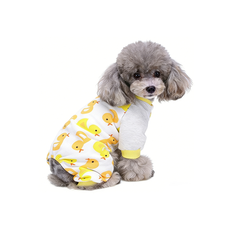 duck-print-full-body-pet-pajamas