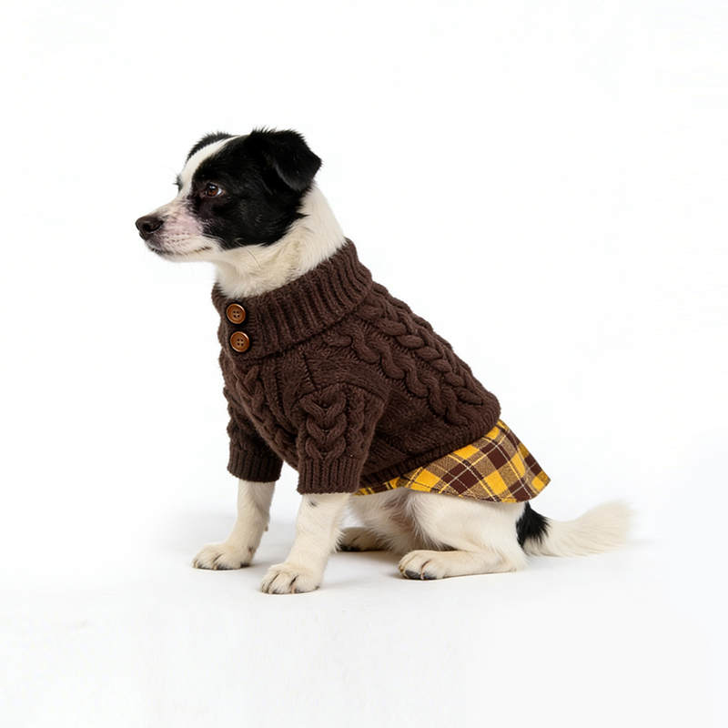 argyle-patterned-warm-pet-sweater
