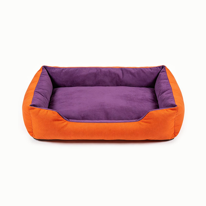 color-block-splicing-dog-bed